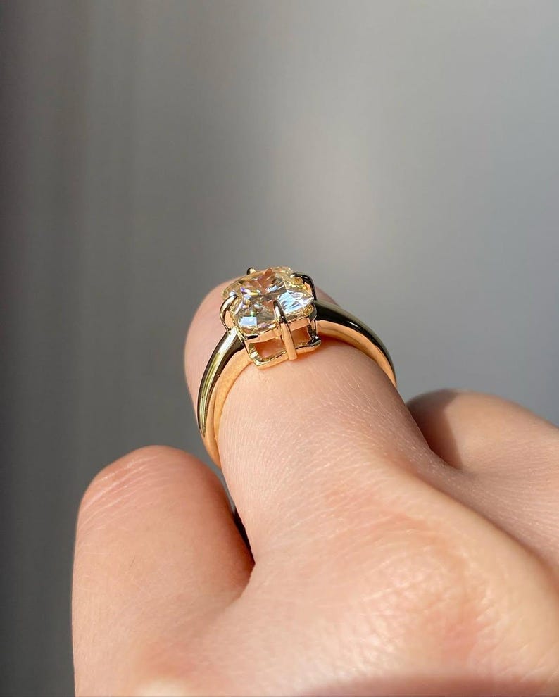 Round Cut Solitaire Lab Grown Diamond Engagement Ring