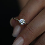 Round Solitaire Lab Grown Diamond Engagement Ring