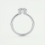 2 CT Cushion Half Bezel CVD F/VS1 Diamond Engagement Ring 8
