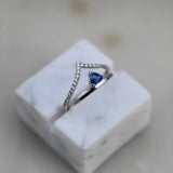 0.225 CT Round Curved Lab Grown Diamond Wedding Band