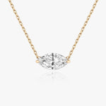 1.0 CT Marquise Solitaire Lab Grown Diamond Necklace