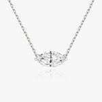 1.0 CT Marquise Solitaire Lab Grown Diamond Necklace