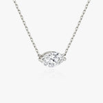 1.0 CT Marquise Solitaire Lab Grown Diamond Necklace