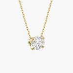 1.0 CT Oval Solitaire  Lab Grown Diamond Necklace