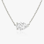 1.0 CT Pear Solitaire  Lab Grown Diamond Necklace
