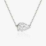 1.0 CT Pear Solitaire  Lab Grown Diamond Necklace