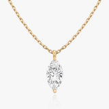 1.0 CT Marquise Solitaire  Lab Grown Diamond Necklace