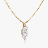1.0 CT Marquise Solitaire  Lab Grown Diamond Necklace