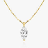 1.0 CT Marquise Solitaire  Lab Grown Diamond Necklace