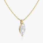 1.0 CT Marquise Solitaire  Lab Grown Diamond Necklace