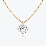 1.0 CT Round Solitaire  Lab Grown Diamond Necklace