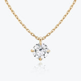 1.0 CT Round Solitaire  Lab Grown Diamond Necklace