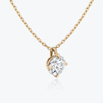 1.0 CT Round Solitaire  Lab Grown Diamond Necklace