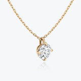 1.0 CT Round Solitaire  Lab Grown Diamond Necklace