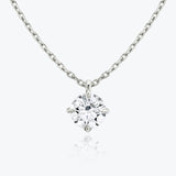 1.0 CT Round Solitaire  Lab Grown Diamond Necklace