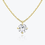 1.0 CT Round Solitaire  Lab Grown Diamond Necklace