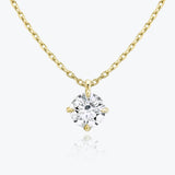 1.0 CT Round Solitaire  Lab Grown Diamond Necklace