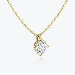 1.0 CT Round Solitaire  Lab Grown Diamond Necklace