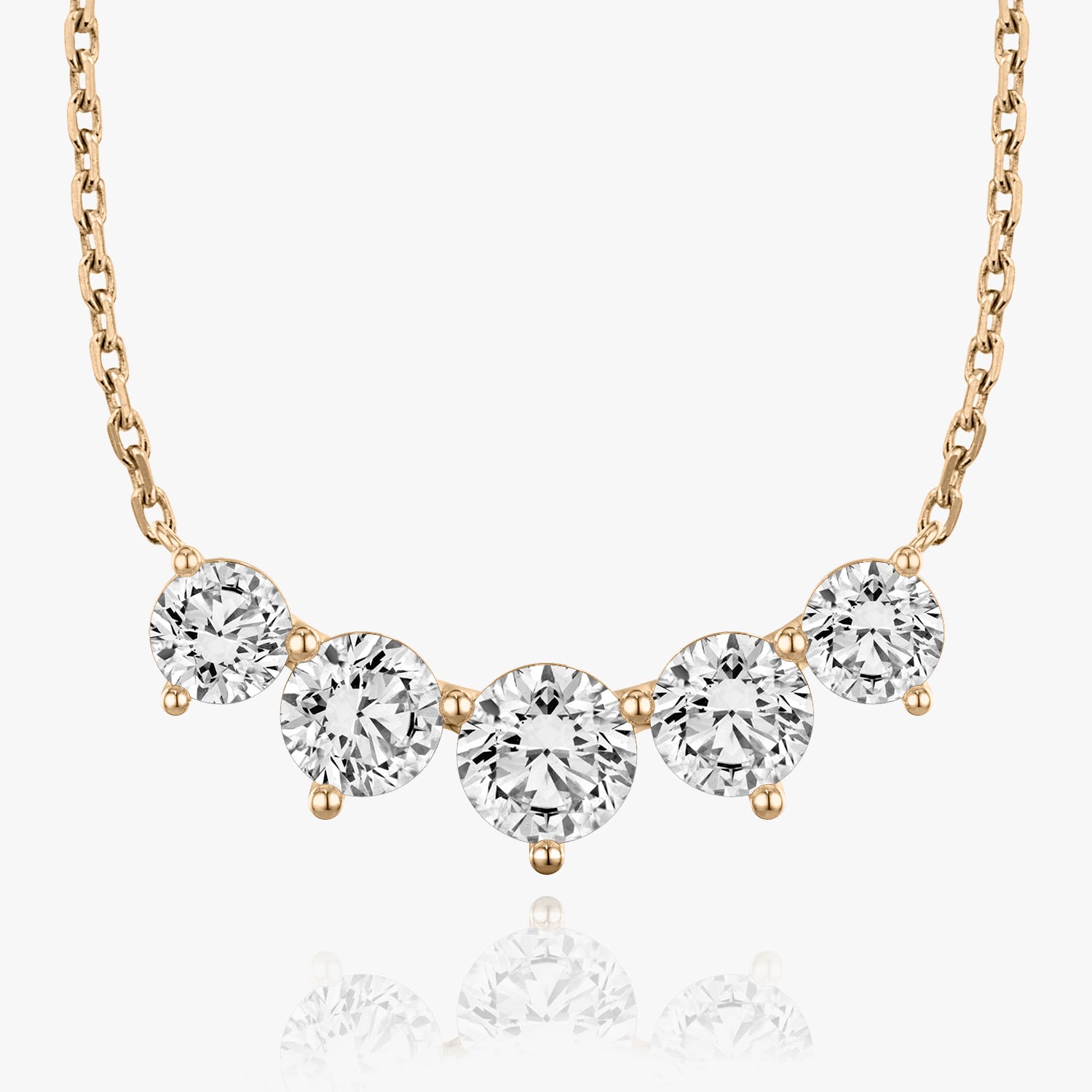 3.50 TCW Round  Lab Grown Diamond Necklace