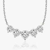 3.50 TCW Round  Lab Grown Diamond Necklace