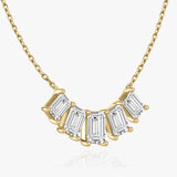 3.50 TCW Emerald  Lab Grown Diamond Necklace