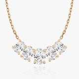 3.50 TCW Oval  Lab Grown Diamond Necklace