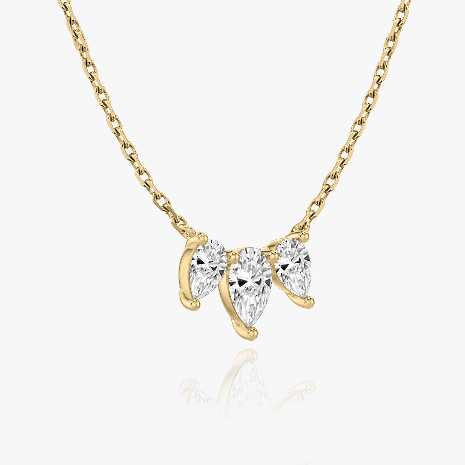 1.0 TCW Pear  Lab Grown Diamond Necklace