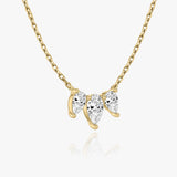 1.0 TCW Pear  Lab Grown Diamond Necklace