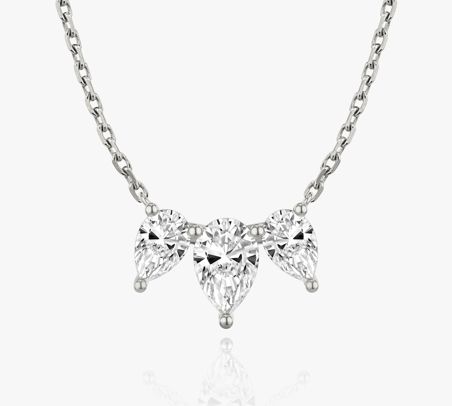 2.0 TC Pear  Lab Grown Diamond Necklace