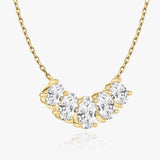 3.50 TCW Oval  Lab Grown Diamond Necklace