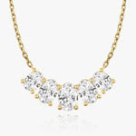 3.50 TCW Oval  Lab Grown Diamond Necklace