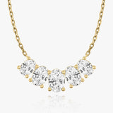 3.50 TCW Oval  Lab Grown Diamond Necklace