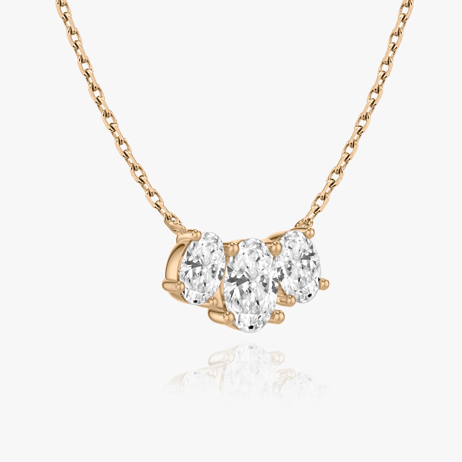 2.0 TC Oval Lab Grown Diamond Necklace