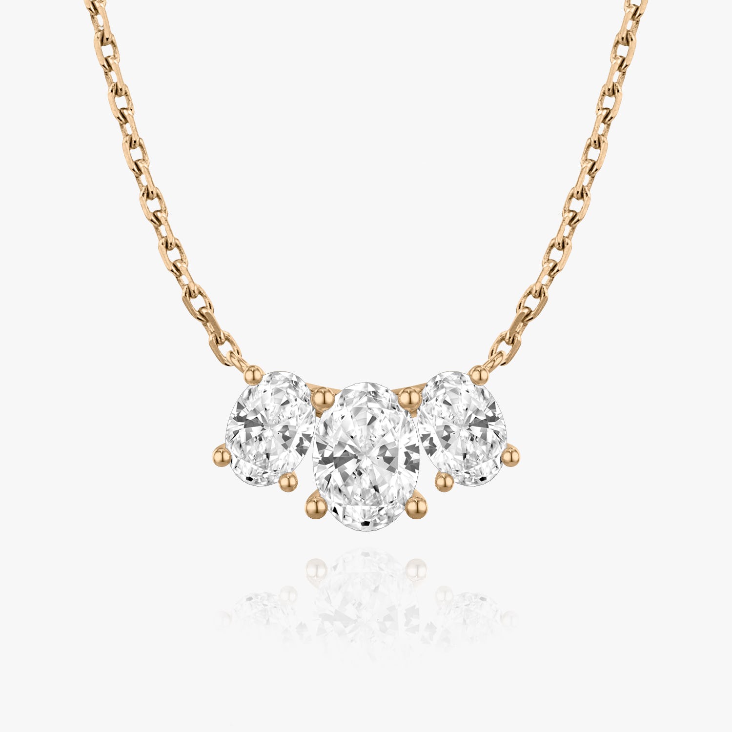 2.0 TC Oval Lab Grown Diamond Necklace