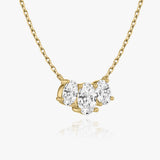 2.0 TC Oval Lab Grown Diamond Necklace