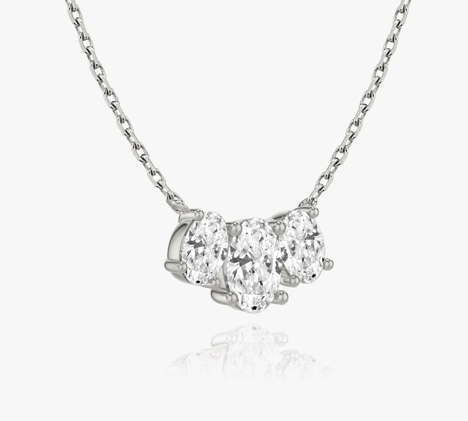 2.0 TC Oval Lab Grown Diamond Necklace