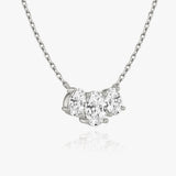 2.0 TC Oval Lab Grown Diamond Necklace