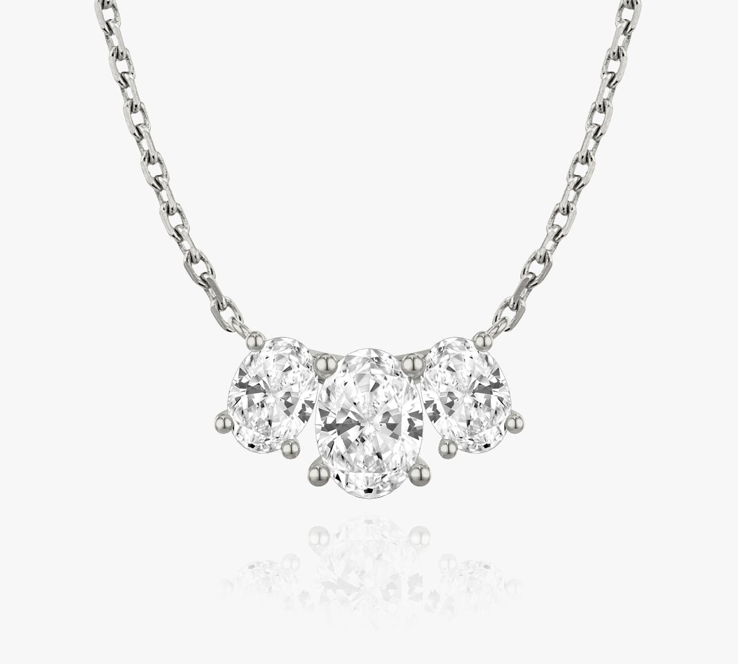 2.0 TC Oval Lab Grown Diamond Necklace