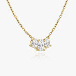 1.0 TCW Oval  Lab Grown Diamond Necklace
