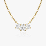 1.0 TCW Oval  Lab Grown Diamond Necklace