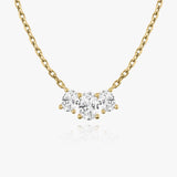 1.0 TCW Oval  Lab Grown Diamond Necklace