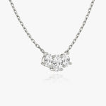 1.0 TCW Oval  Lab Grown Diamond Necklace