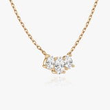1.0 TCW Oval  Lab Grown Diamond Necklace