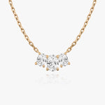 1.0 TCW Oval  Lab Grown Diamond Necklace