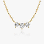 1.0 TCW Round  Lab Grown Diamond Necklace