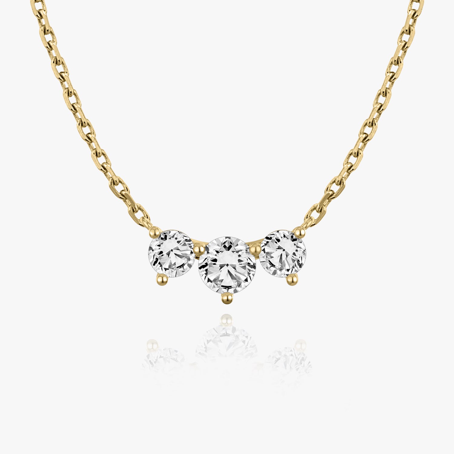 1.0 TCW Round  Lab Grown Diamond Necklace
