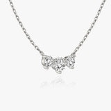 1.0 TCW Round  Lab Grown Diamond Necklace