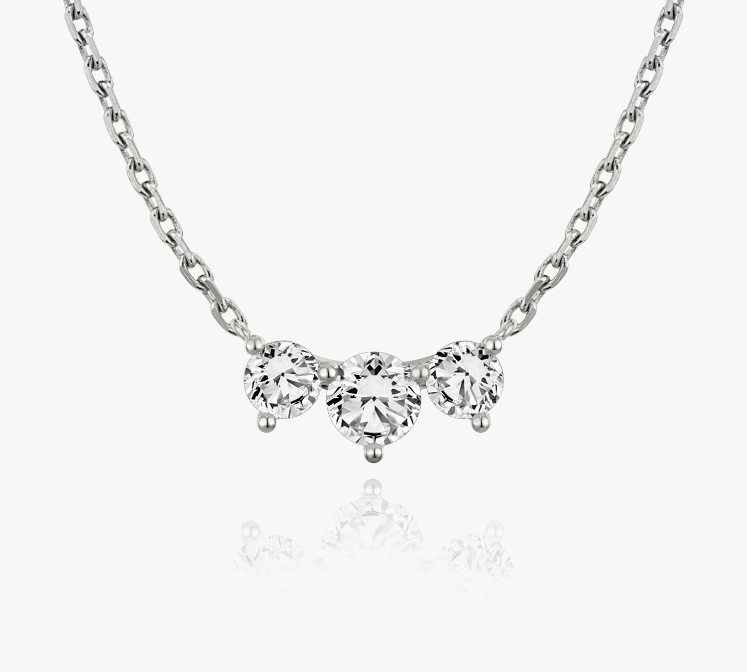 1.0 TCW Round  Lab Grown Diamond Necklace