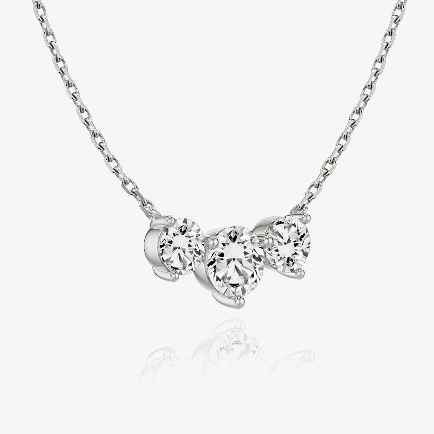 2.0 TC Round  Lab Grown Diamond Necklace