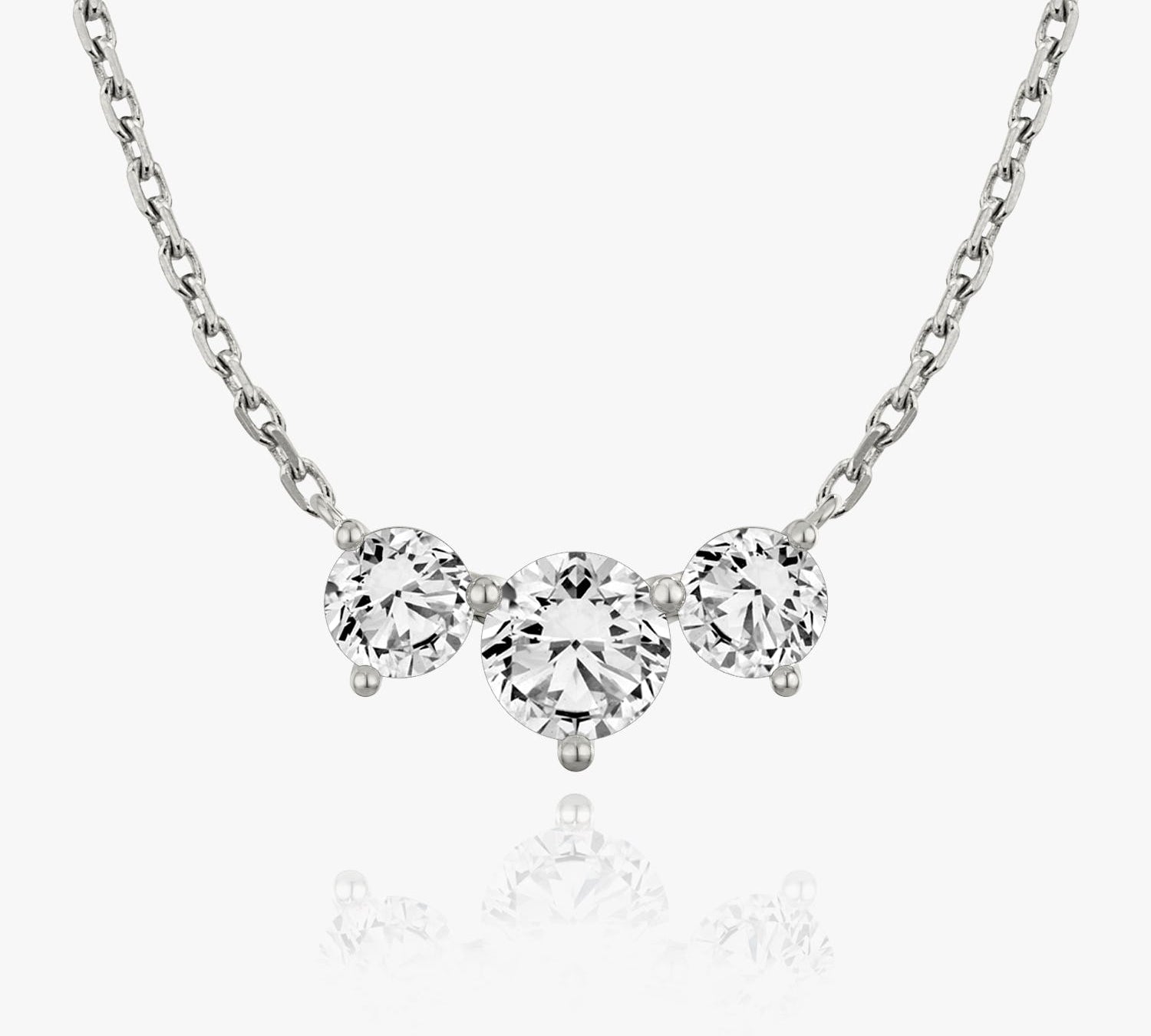 2.0 TC Round  Lab Grown Diamond Necklace